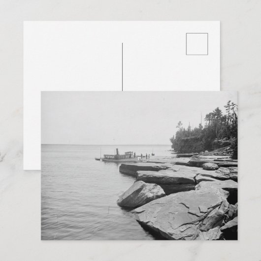 1898 Apostle Islands, Devils Island, Lake Superior Briefkaart (Voorkant / Achterkant)