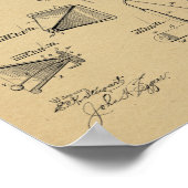 1898 Bicycle Patent Art Drawing Print (Hoek)