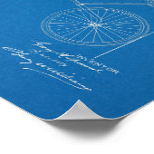 1898 blauwdruk voor fietspatronen afdrukken poster (Hoek)