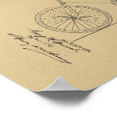 1898  brochure met fietspatroon poster (Hoek)