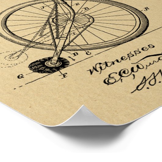 1898  brochure over fietspatroon — Kunstafdrukken Poster (Hoek)