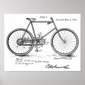 1898  brochure voor fietspatronen — Afdrukken aanp Poster (Voorkant)