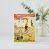 1898 Coney Island Sideshow Poster Briefkaart (Staand voorkant)