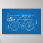 1898 , draailoze fietspataderafdrukken poster (Voorkant)