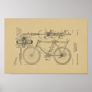 1898 , draailoze fietspataderafdrukken poster