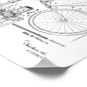 1898 , draailoze fietspataderafdrukken poster (Hoek)