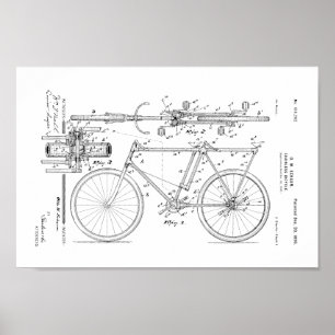 1898 , draailoze fietspataderafdrukken poster