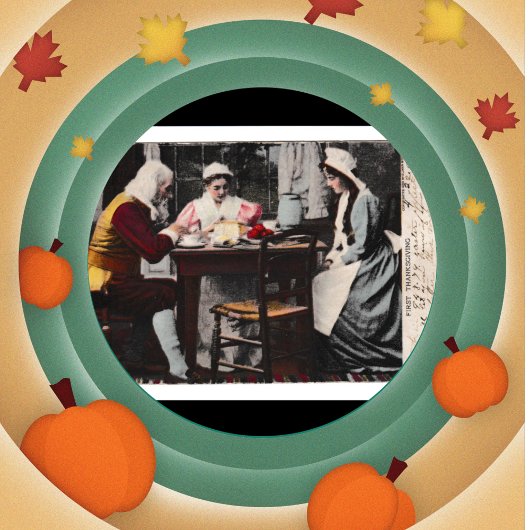 1898  Eerste Thanksgiving Diner Briefkaart