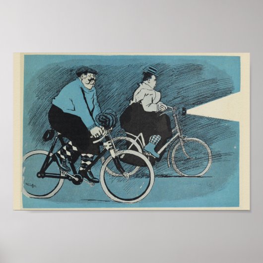 1898  fiets Feininger and Art Poster (Voorkant)