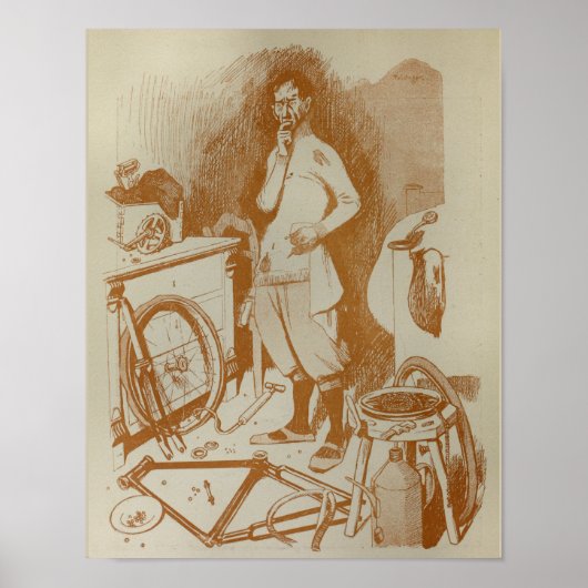 1898  fiets Feininger and Art Poster (Voorkant)