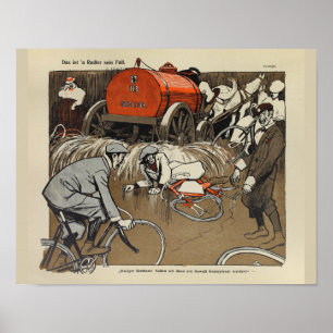 1898  fiets Feininger and Art Poster