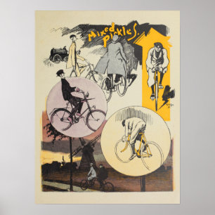 1898 fiets Feininger and Art Poster