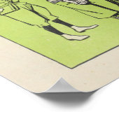 1898  fietsclub, oerstations en kunstwerk, Poster (Hoek)