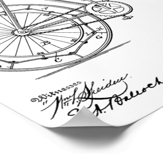 1898 fietspataderafdrukken poster (Hoek)