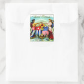 1898 Goede Vrienden Cigars Ronde Sticker (Tas)