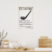 1898 Golf-reclame - Afdrukken Poster (Keuken)