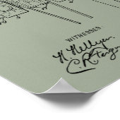 1898 Kettingloos tandwiel-naar-tandwielvormig fiet Poster (Hoek)