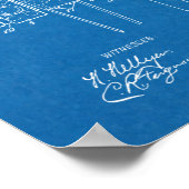 1898 Kettingloos tandwiel-naar-tandwielvormig fiet Poster (Hoek)