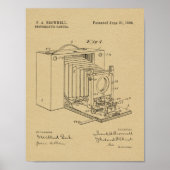 1898 Kunsttekenafdrukken voor camera-vouwcamera Poster (Voorkant)