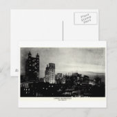 1898 Lager Manhattan bij schemering Briefkaart (Voorkant / Achterkant)