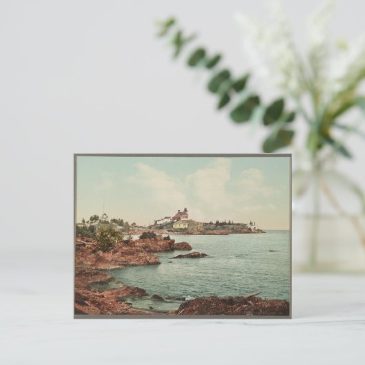 1898 Light House Point Marquette, MI Briefkaart (Staand voorkant)