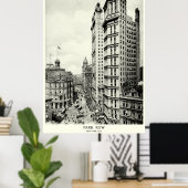 1898 Park Row, New York City Poster (Thuiskantoor)