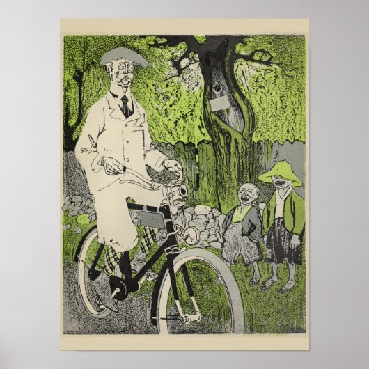 1898  Poster voor fietsen en kunstwerken (Voorkant)