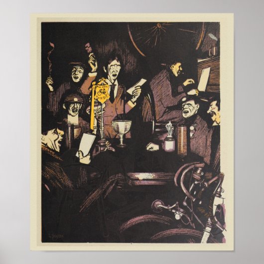 1898  Poster voor fietsen na races en kunst (Voorkant)