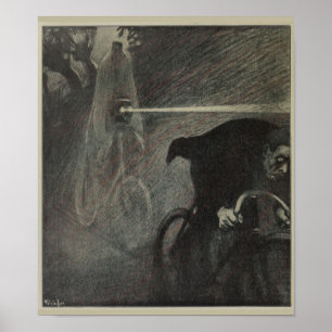 1898  Poster voor fietsen van Ghost Rider en Art