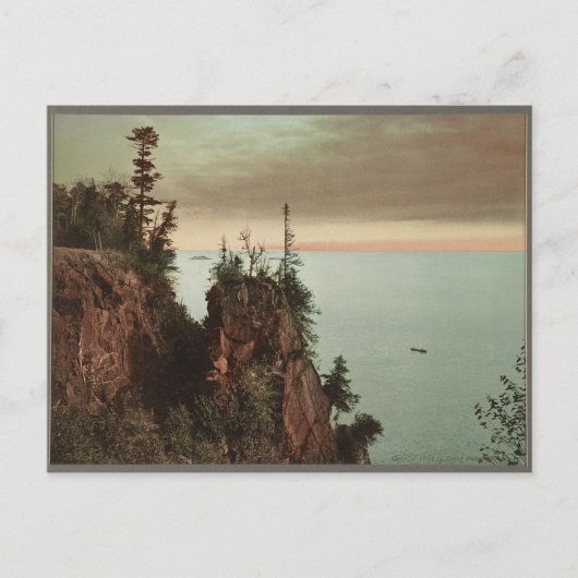 1898 Pulpit Rock, Presque Isle Park Marquette, MI Briefkaart (Voorkant)