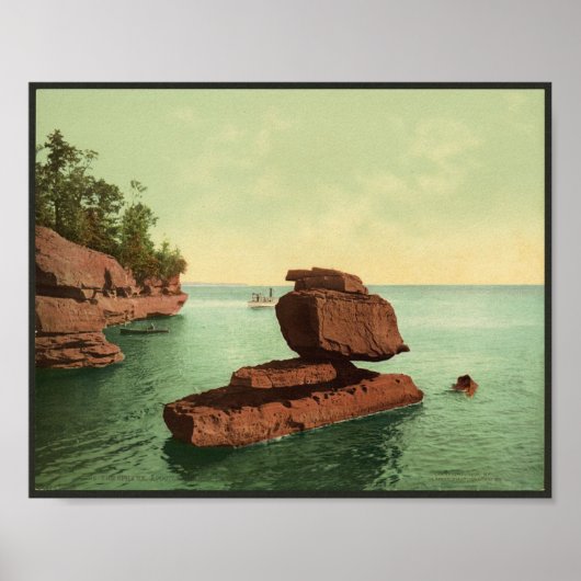 1898 The Sphinx, Apostle Islands, Lake Superior Poster (Voorkant)
