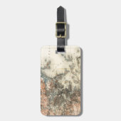 1898 Topografische kaart van Massachusetts uit Bos Bagagelabel (Voorkant verticaal)