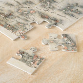 1898 Topografische kaart van Massachusetts uit Bos Legpuzzel (Zijkant)