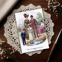 1898 Vintage Buitenmode Briefkaart