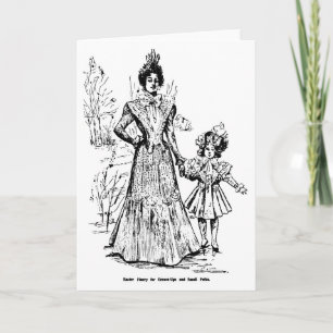 1898 vormt vintage illustratie Pasen kaart