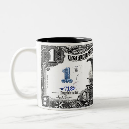 1899 1 Mok voor zwarte adelaar, Silver Certificate (Links)