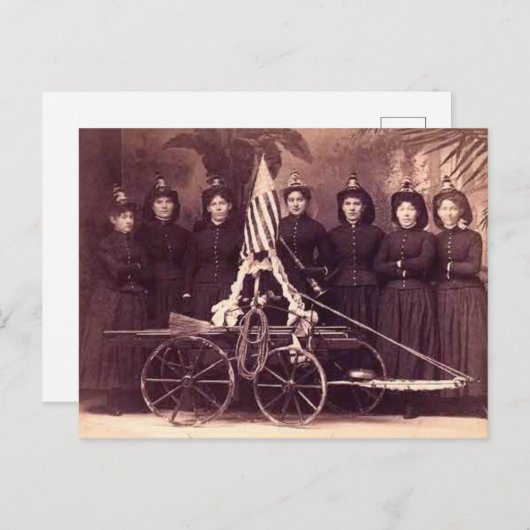 "1899 All Women Fire Dept" Briefkaart (Voorkant / Achterkant)