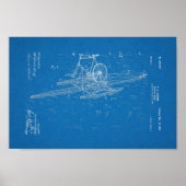 1899  blauwdruk voor fietspatronen poster (Voorkant)