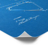 1899  blauwdruk voor fietspatronen poster (Hoek)