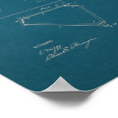 1899  blauwdruk voor fietspatronen poster (Hoek)