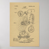 1899  brochure met fietspatroon poster (Voorkant)