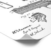 1899 Browning Pistool Patent Art Drawing Print (Hoek)