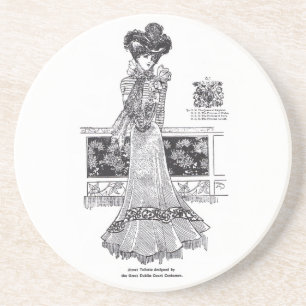 1899 Dublin Simple &  Street Costume Zandsteen Onderzetter