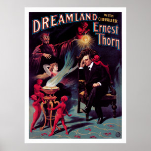 1899 Ernest Thorn Magicisch Poster teruggezet