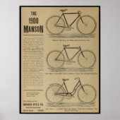 1899  fietsenmagazijn en kunstwerk Poster (Voorkant)