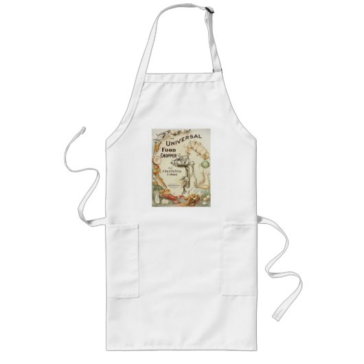 1899 Food Chooper Ad Apron Lang Schort (Voorkant)