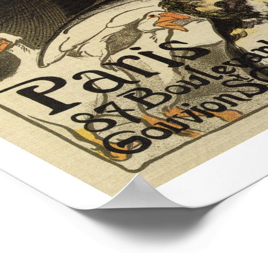 1899  Franse motor en Poster (Hoek)