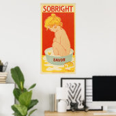  1899 Franse zeep adverteren Poster (Thuiskantoor)