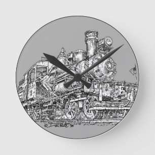 1899 Heisler Steam Engine Ronde Klok