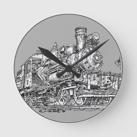 1899 Heisler Steam Engine Ronde Klok (Voorkant)